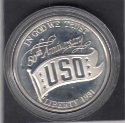 Beschrijving: 1 Dollar U.S.O.